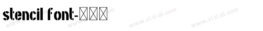 stencil font字体转换